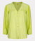 Crinkle Lace Blouse In Lime - Lime