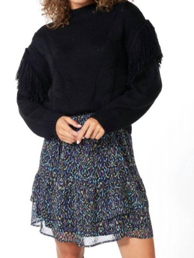 ESQUALO Fringe And Cable Sweater product