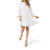 Layered Ruffle Mini Dress In Off White