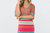 Multi Stripe Vneck Knit Dress In Multi Color