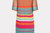 Multi Stripe Vneck Knit Dress In Multi Color