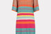 Multi Stripe Vneck Knit Dress In Multi Color