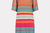 Multi Stripe Vneck Knit Dress In Multi Color