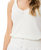 Singlet Rib Top In Off White