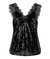 Singlet Sequin Lace Top In Black