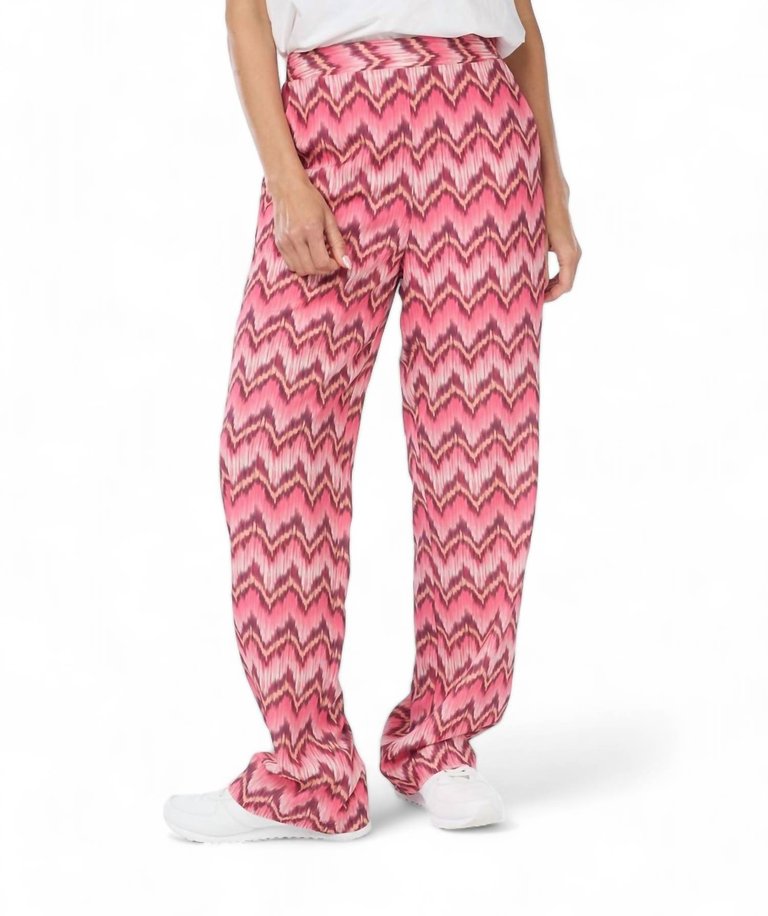 Zigzag Trousers In Print - Print