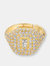 Baguette Stone Pinky Ring - Gold