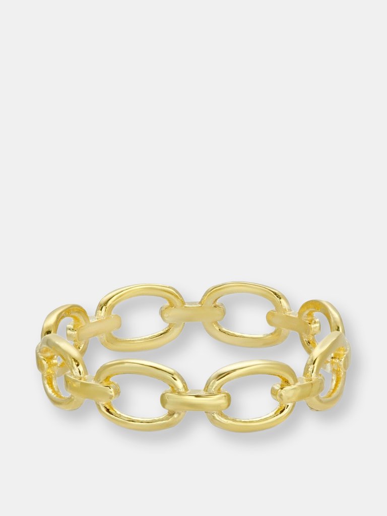 Chain Link Ring - Gold