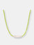 Colored Baroque Pearl Necklace - Green