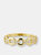 Cz Chain Ring - Gold