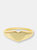 Heart Signet Ring - Gold