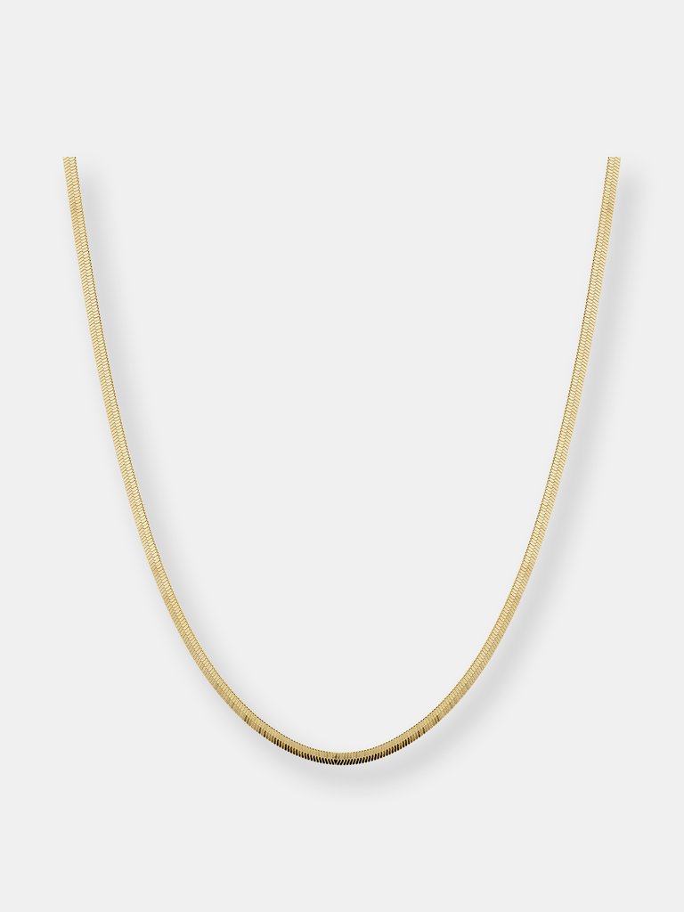 Herringbone Necklace - Gold