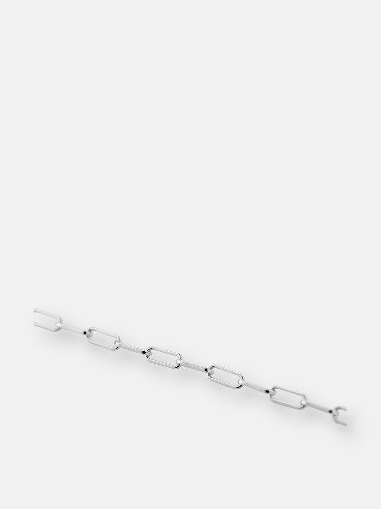 Paperclip Chain Bracelet - Silver