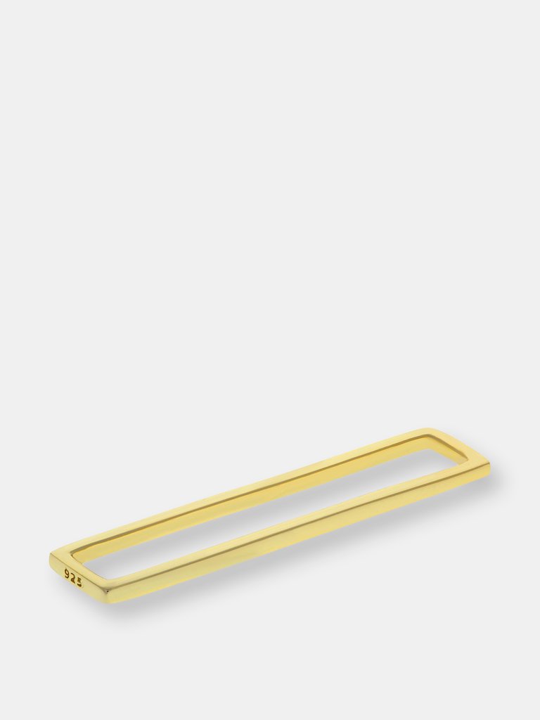 Solid Bar Cartilage Ear Cuff - Gold