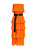 Dewave Pleated Ruffle Halter Midi Dress - Orange