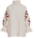 Women Eleanor Embroidered Sleeve Top White - White