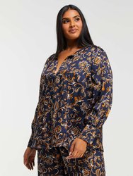 Capitano Printed Top - Blue