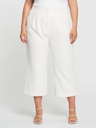 Eze Cropped Pant - Milk