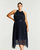 Gloria Belted Dress - Black/Navy