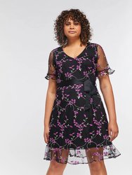 Lucy Mesh Dress - Print