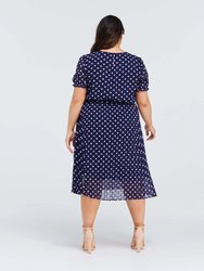 Spot Midi Dress