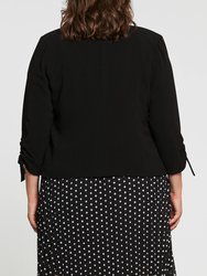 Thea Bow Sleeve Jacket - Black