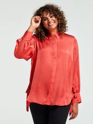 Tyrone Tie Shirt - Coral