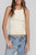High Neck Fitted Tank - Ivory