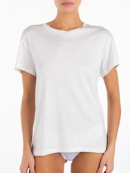 Short Sleeve Boyfriend T-Shirt - Ivory