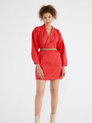 Charley Biker Dress - Fiery Red - Fiery Red