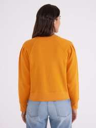 Dani Pleated Sweat Top -  Desert Sun