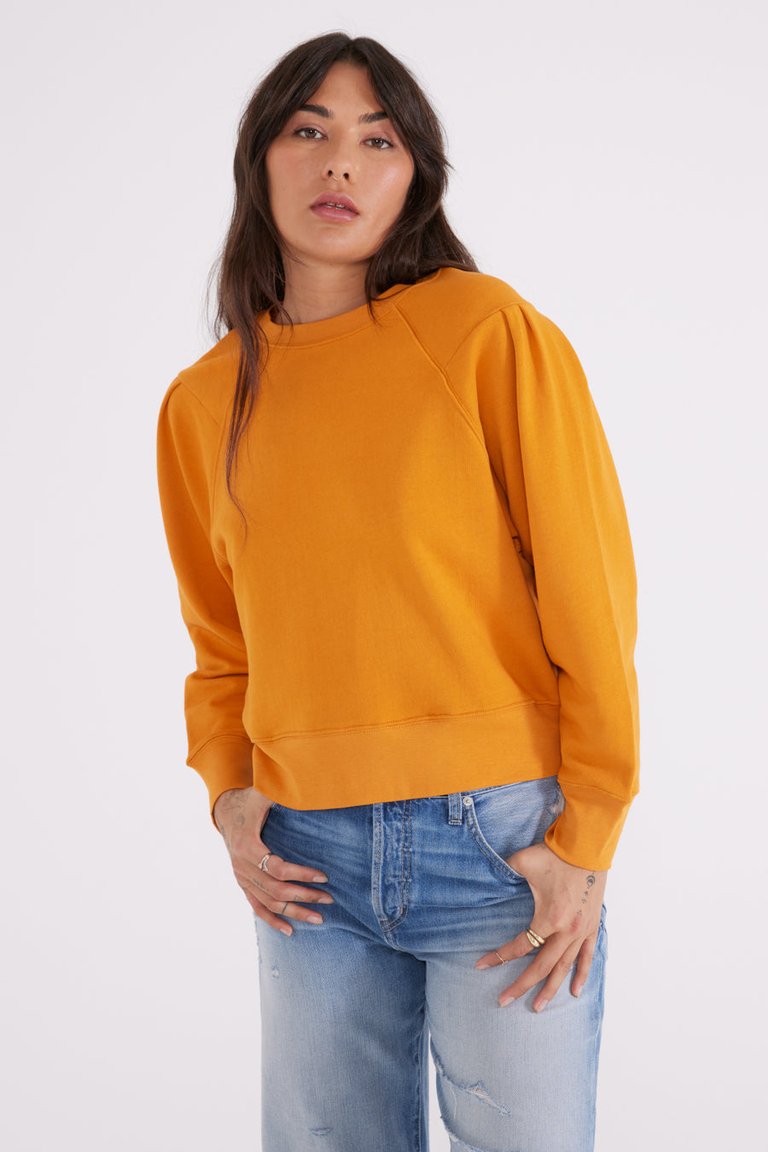 Dani Pleated Sweat Top -  Desert Sun