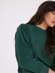 Dani Pleated Sweat Top - Mountain View