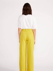 Devon Wide Leg Pants In Antique Moss