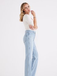 Estilia Pintuck Trouser - Blue Reef