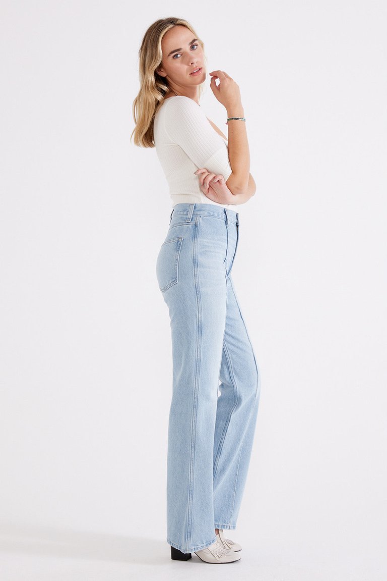 Estilia Pintuck Trouser - Blue Reef