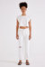 Finn Slim Straight Ankle Pants - Vintage White