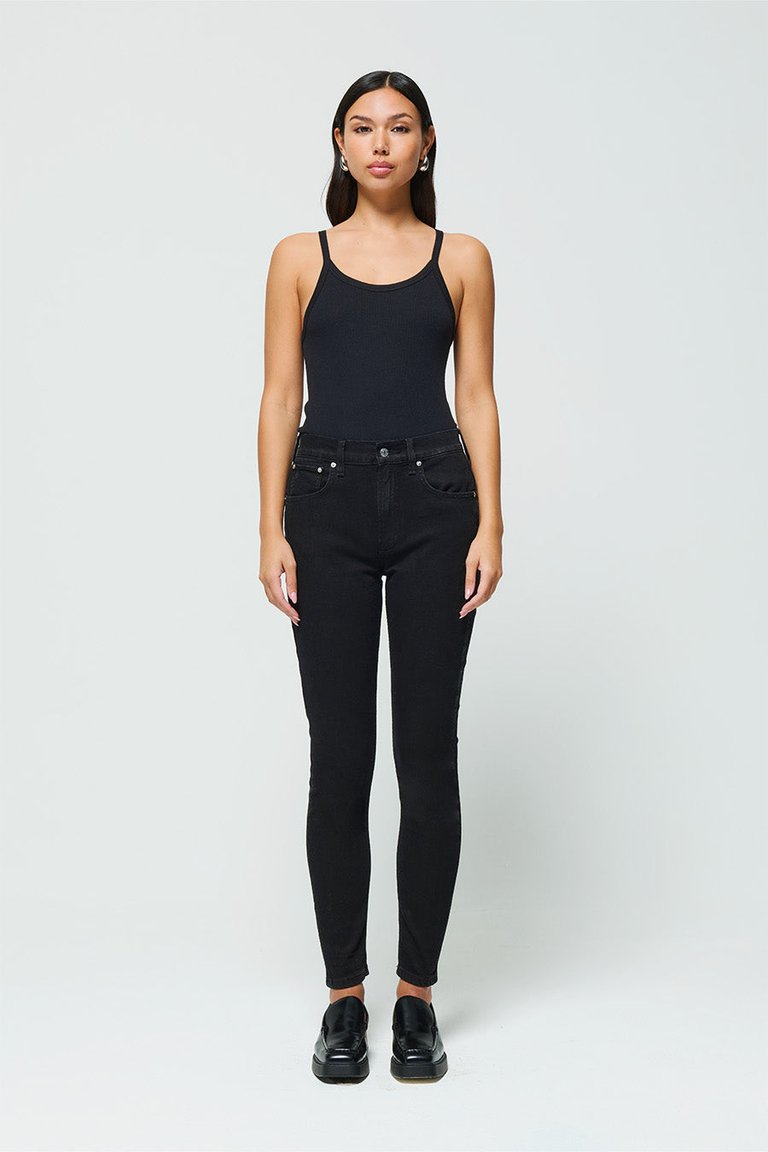 Giselle Mid Rise Skinny Jeans - Onyx - Onyx