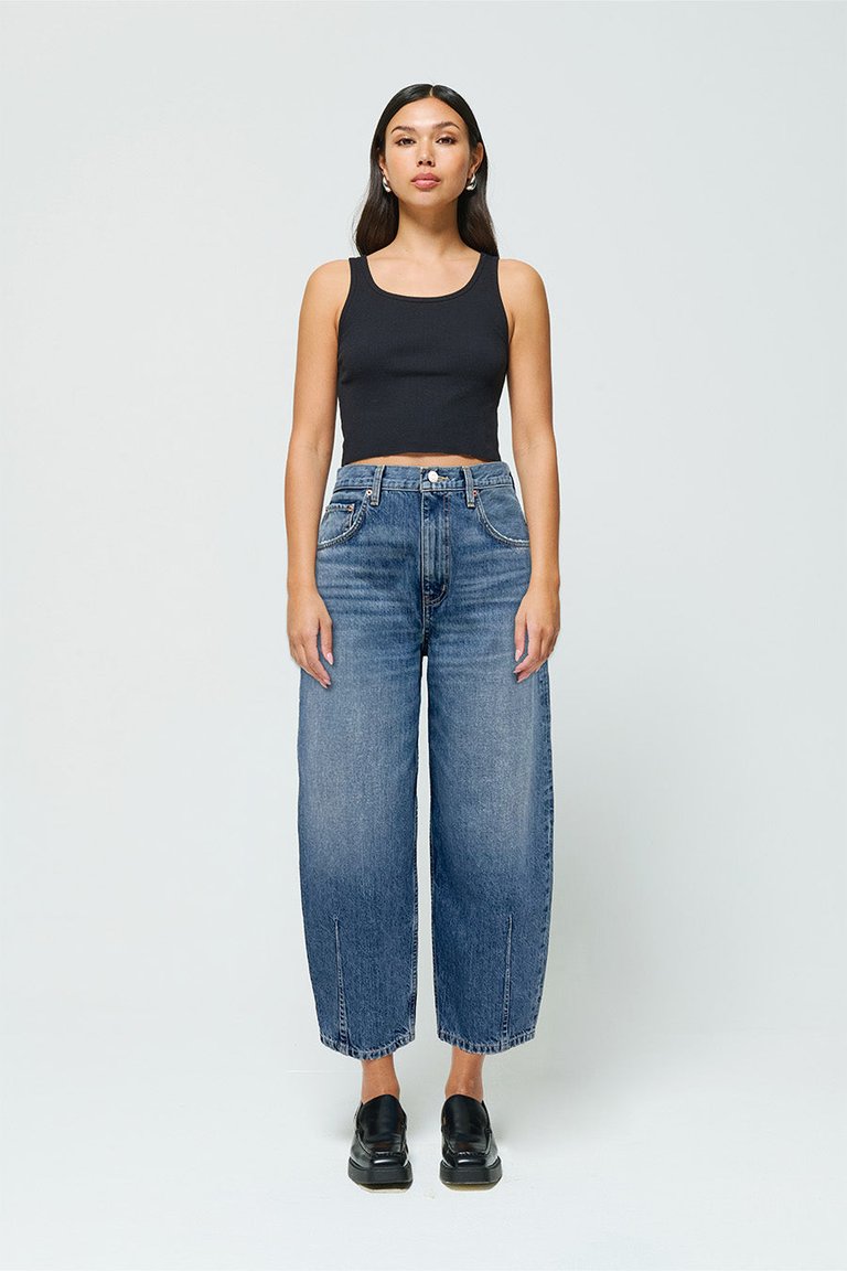 Iris Relaxed Barrel Jeans - Basalt - Basalt