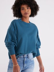 Jael Pleat Sleeve Sweatshirt - Lyons Blue