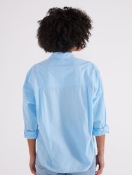 Jeana Poplin Shirt - Powder Blue