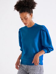 Lysse Pleat Sleeve Top - Skydiver - Skydiver