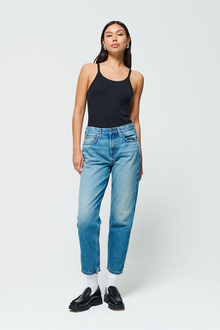 Marlowe Slim Boyfriend Jeans - Everglades - Everglades