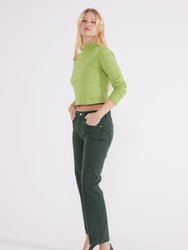 Rhea Mid Rise Straight Jeans - Mountain View