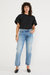 Rhea Midrise Straight Crop Denim - North Shore