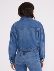 River Crop Jacket - Cielo