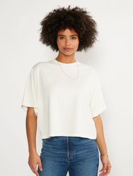 Sylvie Relaxed Tee - Cloud White