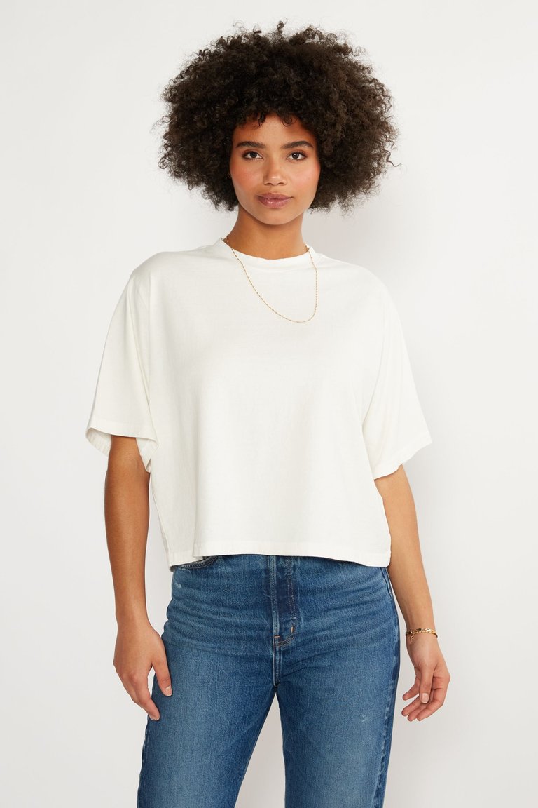 Sylvie Relaxed Tee - Cloud White