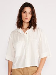 Symone Organic Cotton Shirt - Cloud White - Cloud White