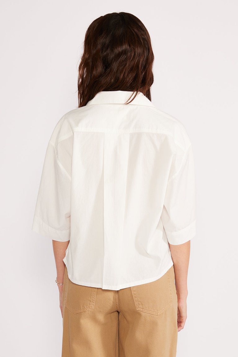 Symone Organic Cotton Shirt - Cloud White